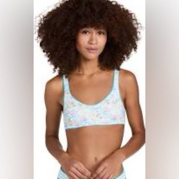 Loveshackfancy Bellan Bikini TOP only Floral Print Women's  size Medium - Picture 1 of 5